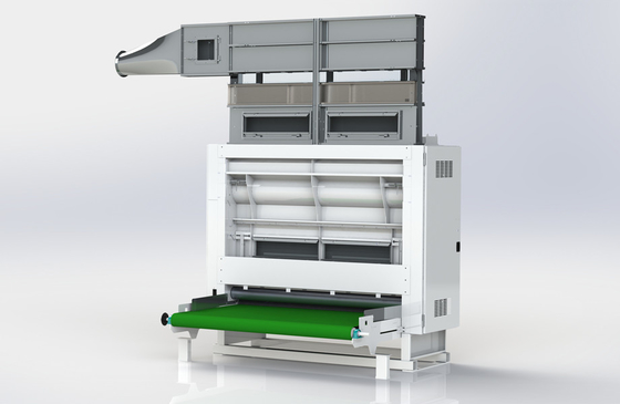 240 Nonwoven Vibrating Hopper Feeder เครื่องป้อนบัตรนิวเมติกสำหรับผ้า